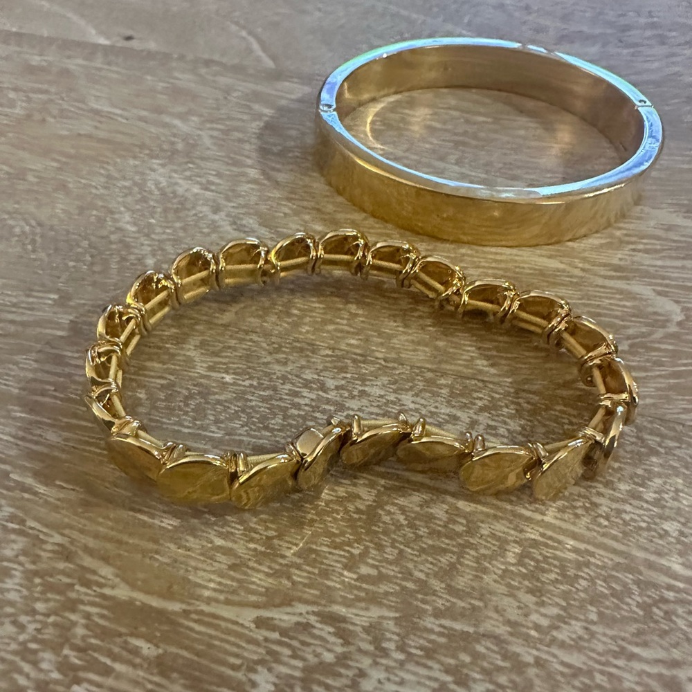 Gold Stackable Bracelets - image 4
